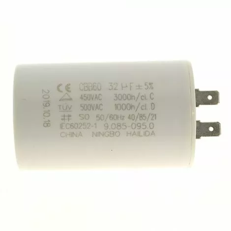 Condensateur 32µf 450v 9.085-095.0 Pour Nettoyeur Haute Pression Karcher 3 Condensateur 32µf 450v 9.085-095.0 Pour Nettoyeur Haute Pression Karcher