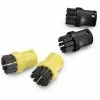 KARCHER Ensemble De 4 Brosses Rondes Noir / Jaune, Aspirateur D'extérieur, 2.863-264.0 - 1 -KARCHER Soldes 34156634 1