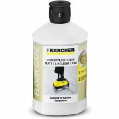 KARCHER Produit D'entretien Des Sols (1L) Pour Pierre Mat / Linolénum / PVC Pour Aspiro-cireuse FP 303 Kärcher