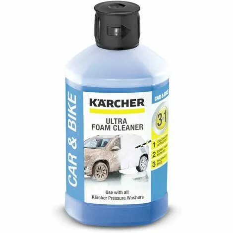 KARCHER Nettoyant Voiture 3 En 1 Pour Utilisation Avec Canon à Mousse De Nettoyeur Haute Pression Kärcher 3 KARCHER Nettoyant Voiture 3 En 1 Pour Utilisation Avec Canon à Mousse De Nettoyeur Haute Pression Kärcher