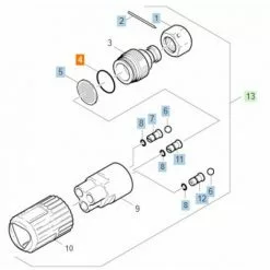 JOINT TORIQUE 21.95 X 1.78 REP 4 POUR NETTOYEUR HAUTE-PRESSION KARCHER - 63624690