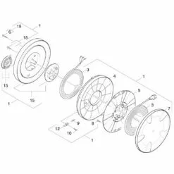 ENROULEUR CABLE ALIMENTATION COMPLET POUR NETTOYEUR HAUTE-PRESSION KARCHER - 42045130