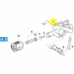 CULASSE POUR NETTOYEUR HAUTE-PRESSION KARCHER - 45504910