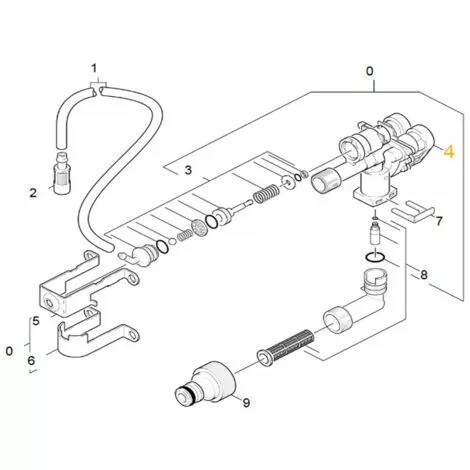CULASSE REPERE 4 POUR NETTOYEUR HAUTE-PRESSION KARCHER - 45505070 3 CULASSE REPERE 4 POUR NETTOYEUR HAUTE-PRESSION KARCHER - 45505070