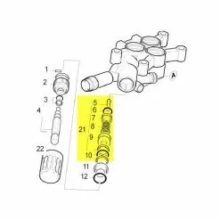 KIT SOUPAPE DE DECHARGE POUR NETTOYEUR HAUTE-PRESSION KARCHER - 45910380