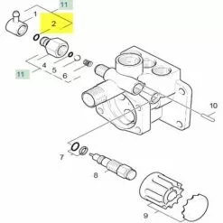 JOINT TORIQUE 8.0 X 2.0 POUR NETTOYEUR HAUTE-PRESSION KARCHER - 63621010