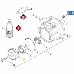 DISQUE MUTATION POUR MOTEUR 2.2 KW POUR NETTOYEUR HAUTE-PRESSION KARCHER - 64013000 -KARCHER Soldes 9494694 4