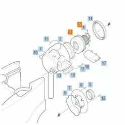 MOTEUR TURBINE D ASPIRATION 230V REP 3 POUR PETIT ELECTROMENAGER KARCHER - 64901370