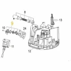 BOITIER DE COMMANDE REP 9 POUR PETIT ELECTROMENAGER KARCHER - 90126460