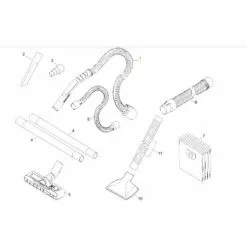 FLEXIBLE COMPLET AVEC POIGNEE POUR PETIT ELECTROMENAGER KARCHER - 90128660